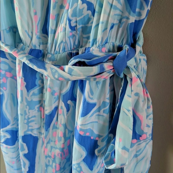 Lilly Pulitzer Deanna Romper in Bay Blue, NWT size XL. - Picture 8 of 9